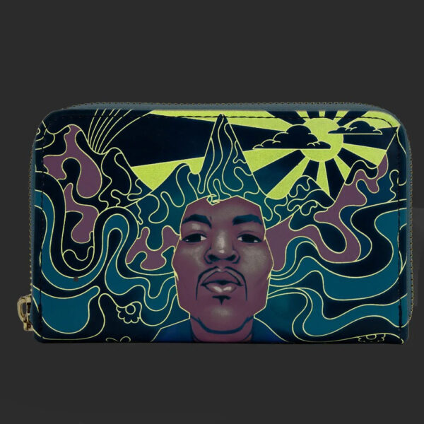Jimi Hendrix Psychodelic Landscape Zip Around Wallet - Image 2