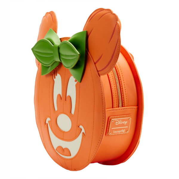 Disney Glow Face Minnie Pumpkin Minnie Mini Backpack - Image 3