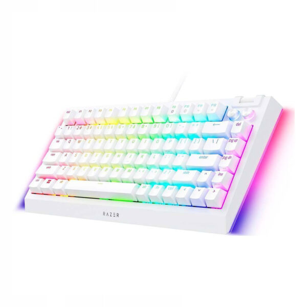 BlackWidow V4 75% - Hot-swappable Mechanical Gaming Keyboard - White - US Layout - Image 2