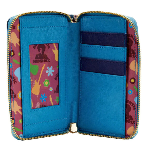 Jimi Hendrix Psychodelic Landscape Zip Around Wallet - Image 3