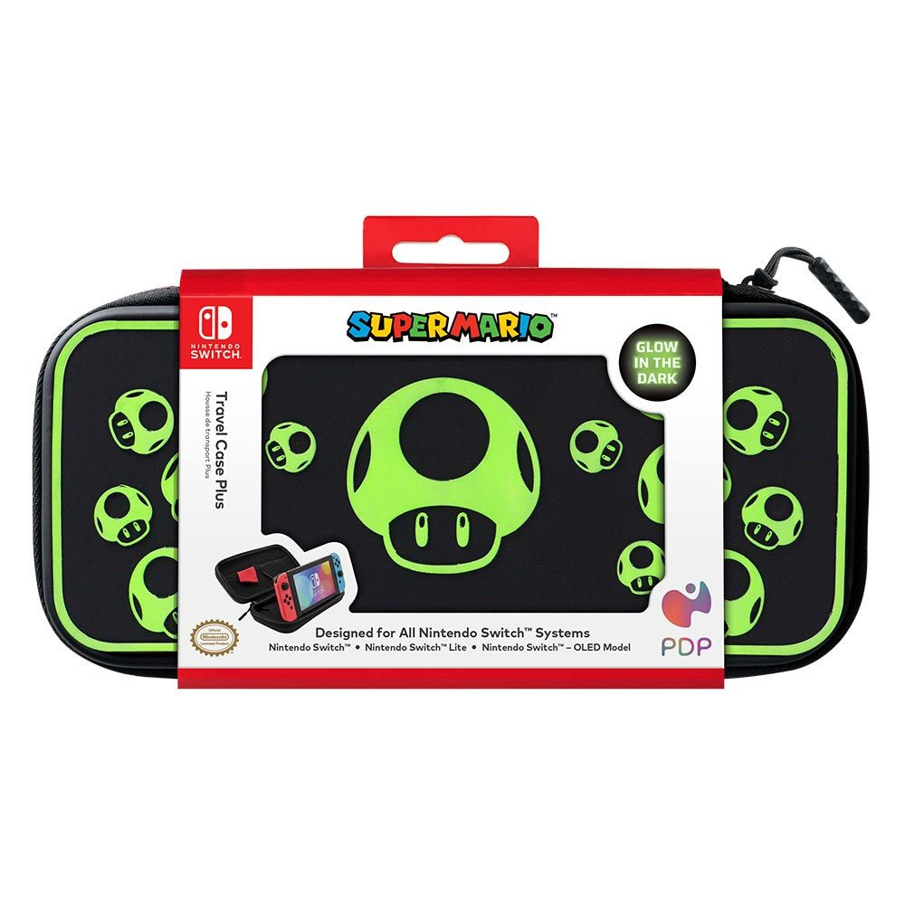 Nintendo Switch Travel Case Plus - 1-Up Glow In The Dark - Slika 3