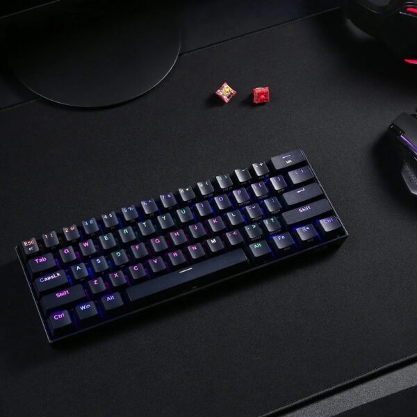Draconic K530 PRO Mechanical Gaming Keyboard - BT, RGB, Brown switch, Black - Image 2