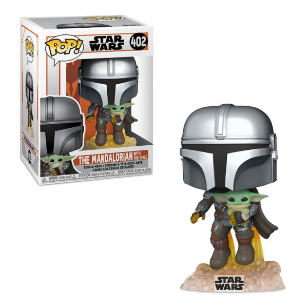 Star Wars Mandalorian POP! Vinyl - Mando Flying w/Jet Pack - Image 3