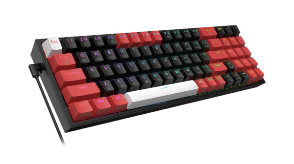 Pollux K628-RGB Pro Wired/Wireless Mechanical RGB Gaming Keyboard (red switch) - Image 2