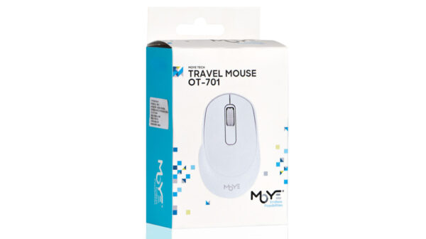 Travel Wireless Mouse White - Image 3