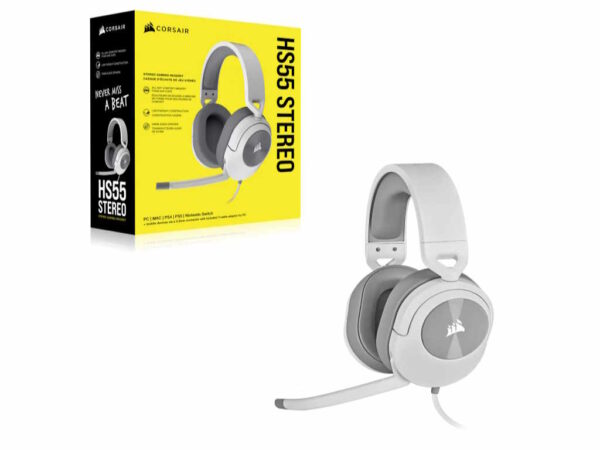 Slušalice CORSAIR HS55 žične/CA-9011261-EU/gaming/bela - Image 2